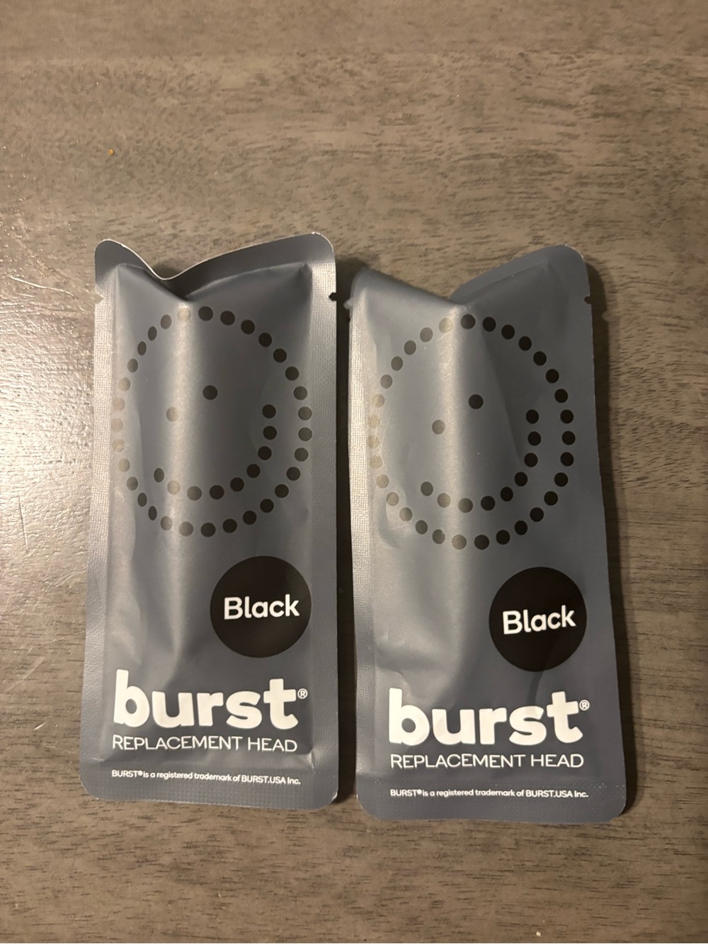 Black Replacement Toothbrush Heads - Pack of 2